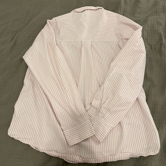 Knix Classic Cotton 2-Piece PJ Set Pink Stripes, Relaxed Fit - Picture 5 of 12